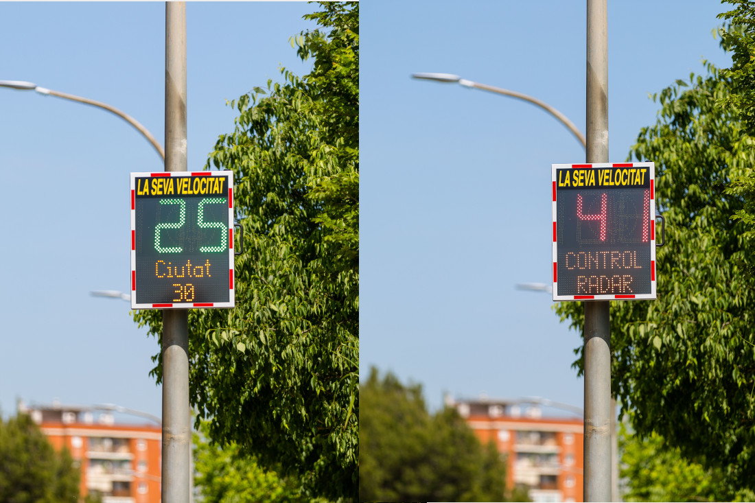 L’Ajuntament instal·la radars informatius a entrades a la ciutat